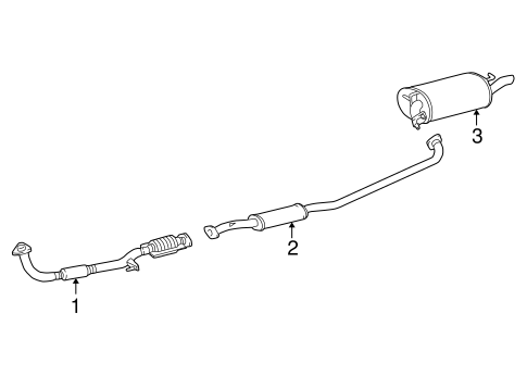 EXHAUST SYSTEM/EXHAUST COMPONENTS for 2000 Toyota Solara #1