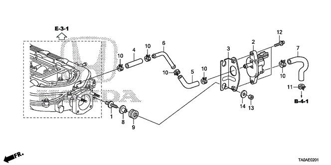 Engine/Install Pipe - Tubing (V6) for 2012 Honda ACCORD SEDAN #1