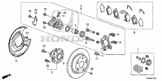 Rear Brake for 2015 Honda Accord #0