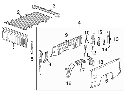Canyon PICK UP BOX COMPONENTS