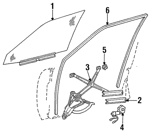 Front Door for 1995 Mercedes-Benz E 320 #0