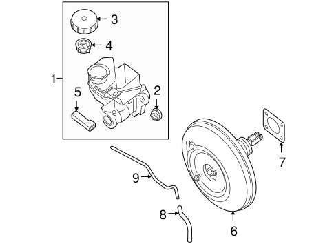 Body/Master Cylinder - Components On Dash Panel for 2012 Nissan Altima #1