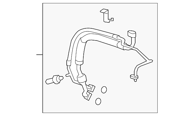 19130411 Деталь FRONT AC HOSE