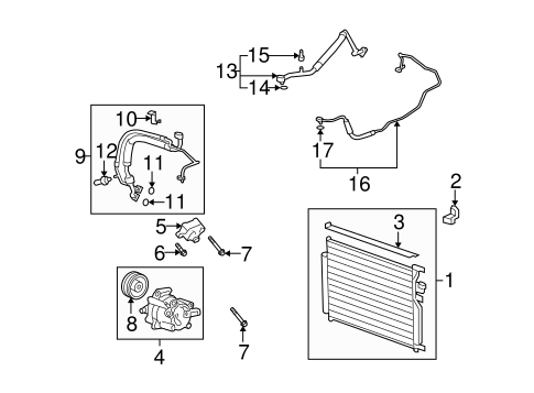 Vue CONDENSER, COMPRESSOR & LINES 2