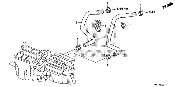 Electrical/Exhaust/Heater/Fuel/Water Hose (L4) for 2009 Honda ACCORD SEDAN #1