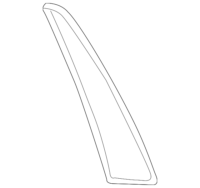 ASR2377 Деталь FIXED GLASS, LEFT
