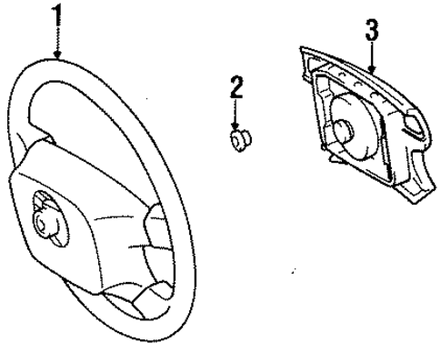 STEERING/STEERING WHEEL & TRIM for 1998 Toyota Tercel #1