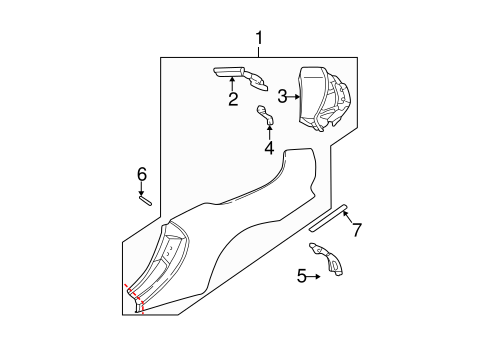 911 QUARTER PANEL & COMPONENTS 2