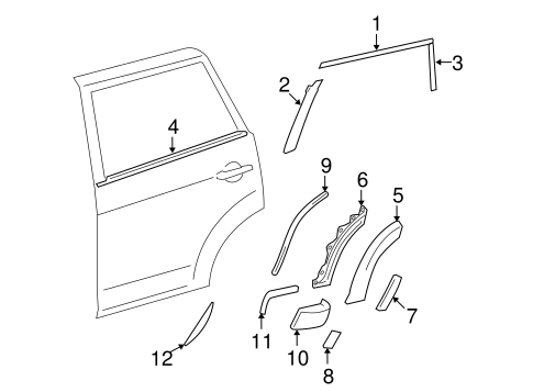 BODY/EXTERIOR TRIM - REAR DOOR for 2006 Toyota RAV4 #1