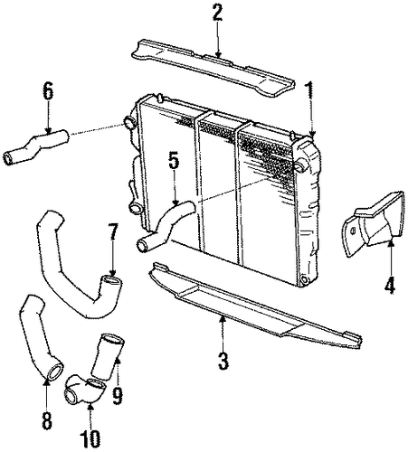 XJS RADIATOR & COMPONENTS