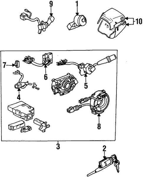 ELECTRICAL/IGNITION LOCK for 1996 Toyota Supra #1