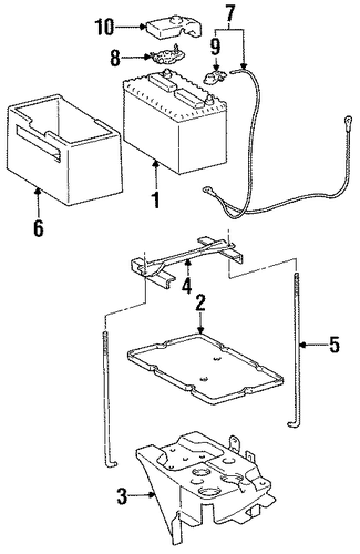ELECTRICAL/BATTERY for 1998 Toyota Avalon #1