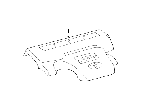 ENGINE/ENGINE APPEARANCE COVER for 2013 Toyota Camry #1