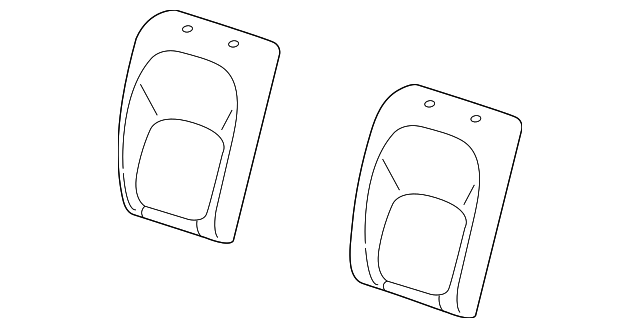 T2H5533 Деталь SEAT BACK PAD, RIGHT