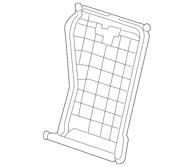 T2H6143 Деталь SEAT BACK FRAME, RIGHT