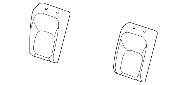 T2H14484QKW Деталь SEAT BACK COVER, RIGHT
