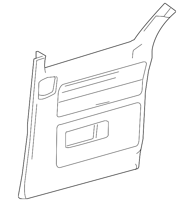 5F2Z1727411BAD Деталь DOOR TRIM PANEL, LEFT