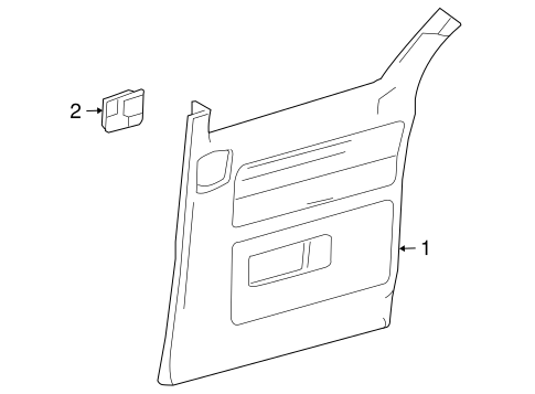 Monterey INTERIOR TRIM - SIDE DOOR