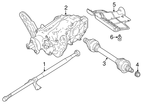 Axle & Differential for 2018 Infiniti QX30 #0