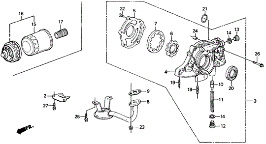 ENGINE/OIL PUMP - OIL STRAINER for 1989 Honda CIVIC HATCHBACK #1