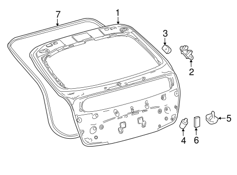 BODY/GATE & HARDWARE for 2016 Toyota Prius #1