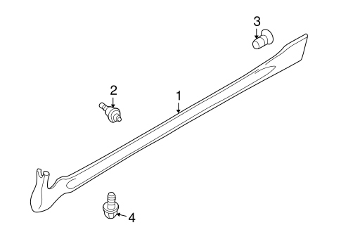 Exterior Trim - Pillars for 2003 Infiniti I35 #0