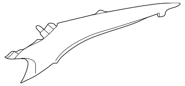 39819396 Деталь UPPER QTR TRIM, LEFT