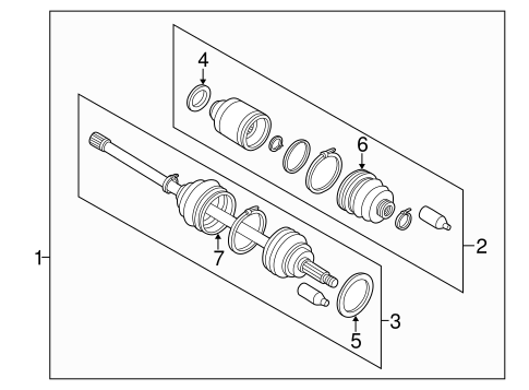 Drive Axles for 2001 Subaru Impreza #0