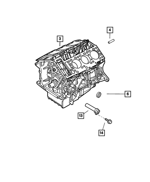 Cylinder Block for 2005 Chrysler Sebring #0
