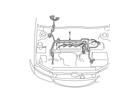 ELECTRICAL/WIRING HARNESS for 2003 Toyota Solara #1