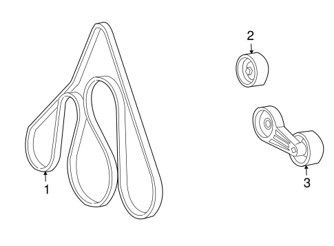 Maintenance & Lubrication/Belts & Pulleys for 2002 Ford Excursion #1