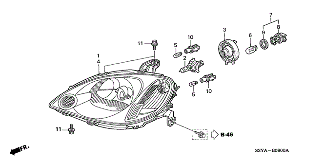 Electrical/Exhaust/Heater/Fuel/Headlight for 2005 Honda INSIGHT #1