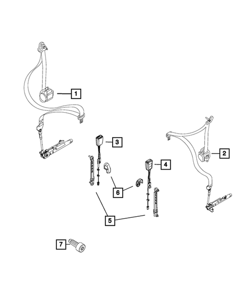 Seat Belts for 2016 Fiat 500X #0