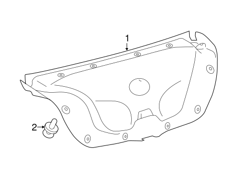 BODY/INTERIOR TRIM - TRUNK for 2015 Toyota Camry #1