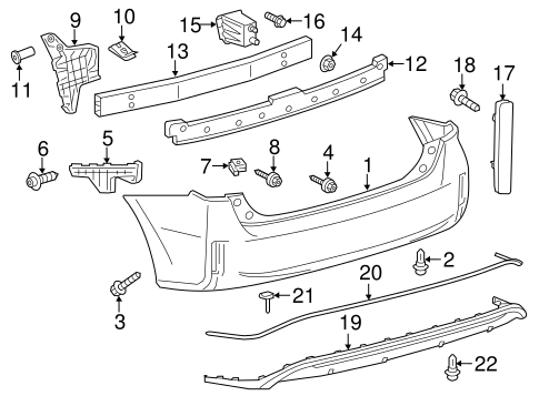 BODY/BUMPER & COMPONENTS - REAR for 2012 Toyota Prius V #1