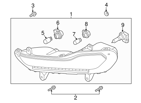 Electrical/Bulbs - Chassis for 2013 Ford Escape #3