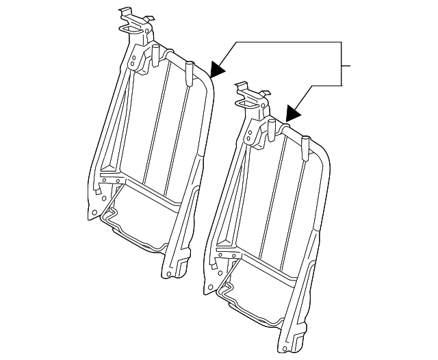 BK3Z-99613A38-H Деталь SEAT BACK FRAME, RIGHT