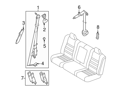 F-250 Super Duty REAR SEAT BELTS