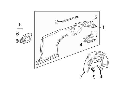 G6 QUARTER PANEL & COMPONENTS
