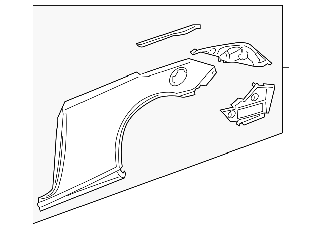 25890568 Деталь QUARTER PANEL, RIGHT