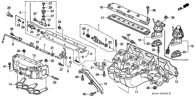 ENGINE/INTAKE MANIFOLD for 1997 Honda ACCORD SEDAN #1