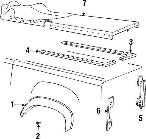 Defender 90 EXTERIOR TRIM - REAR BODY