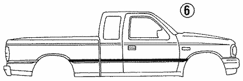 Stripe Tape for 1994 Mazda B3000 #3
