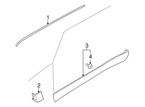 Mariner EXTERIOR TRIM - PILLARS
