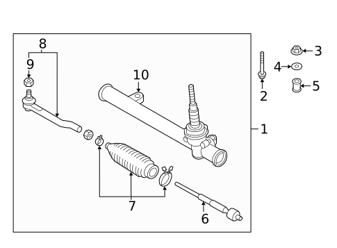 Steering/Steering Gear & Linkage for 2014 Nissan Versa #2
