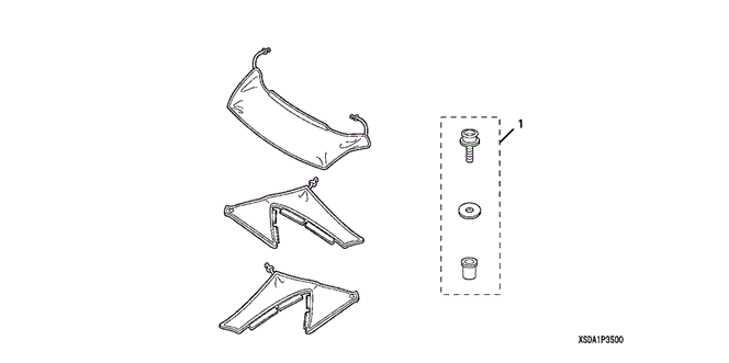 ACCESSORIES/NOSE MASK (HALF) (1) for 2003 Honda ACCORD SEDAN #1