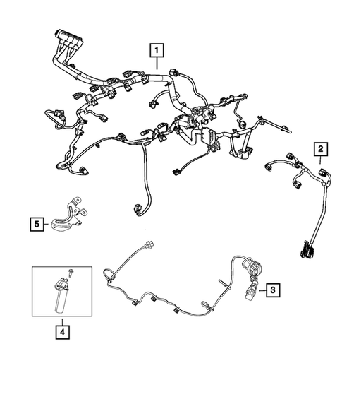 Wiring-Powertrain for 2016 Jeep Grand Cherokee #3
