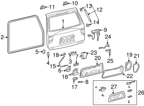BODY/LIFTGATE for 2007 Toyota Sequoia #2
