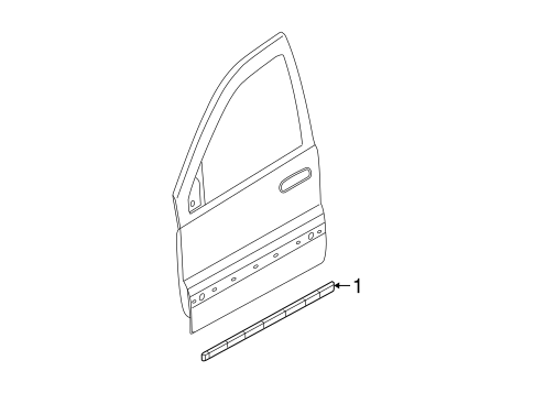 Commander EXTERIOR TRIM - FRONT DOOR