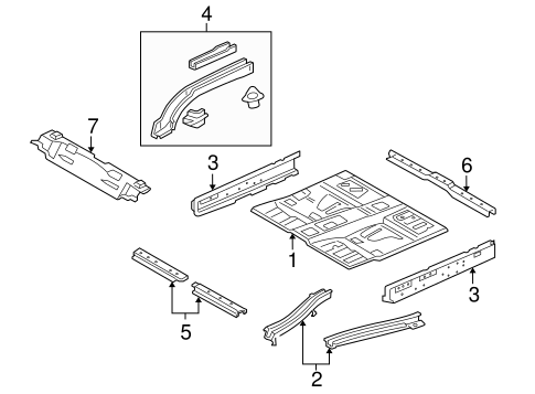 Mariner FLOOR & RAILS